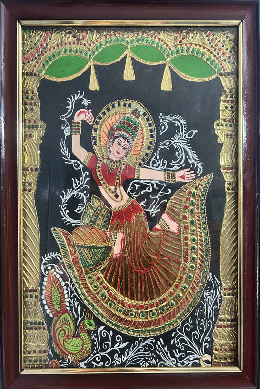 Dancing Goddess Tanjore Art
