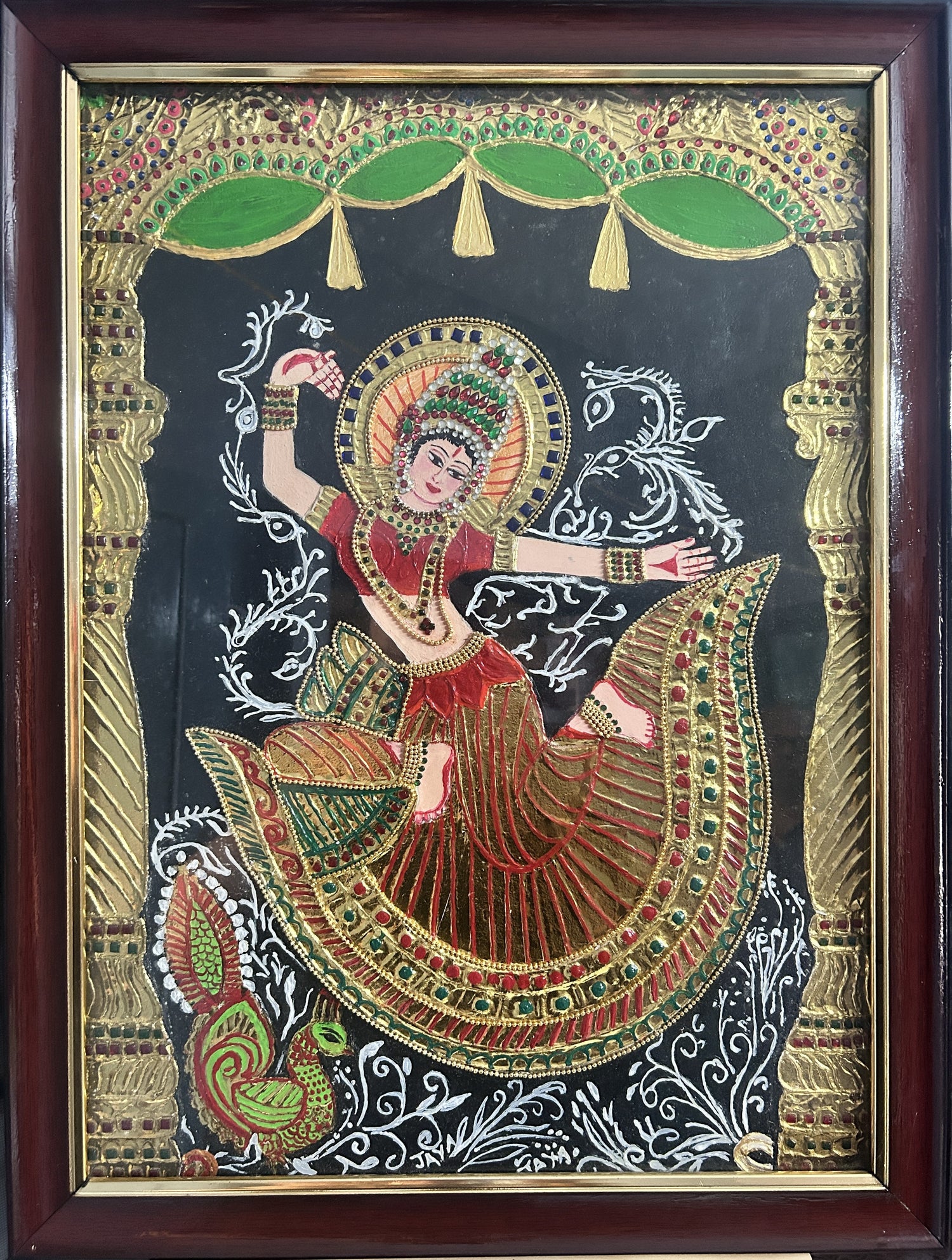 dancing sita tanjore art